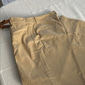 LOFT Women's Tan Wide Leg Pants